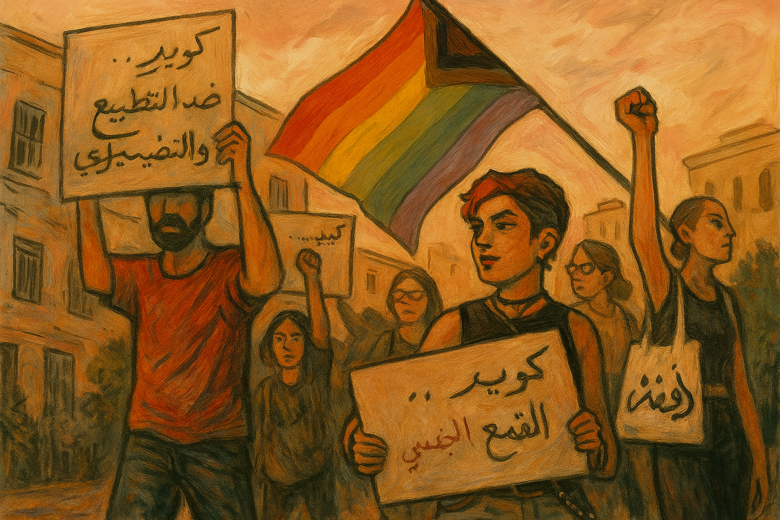 Capa: Arco-íris manchado de sangue: a luta LGBT palestina contra o pinkwashing sionista