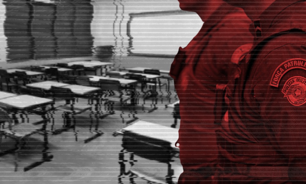 Capa: Polícia na escola: uma disputa entre a hegemonia burguesa e a hegemonia proletária