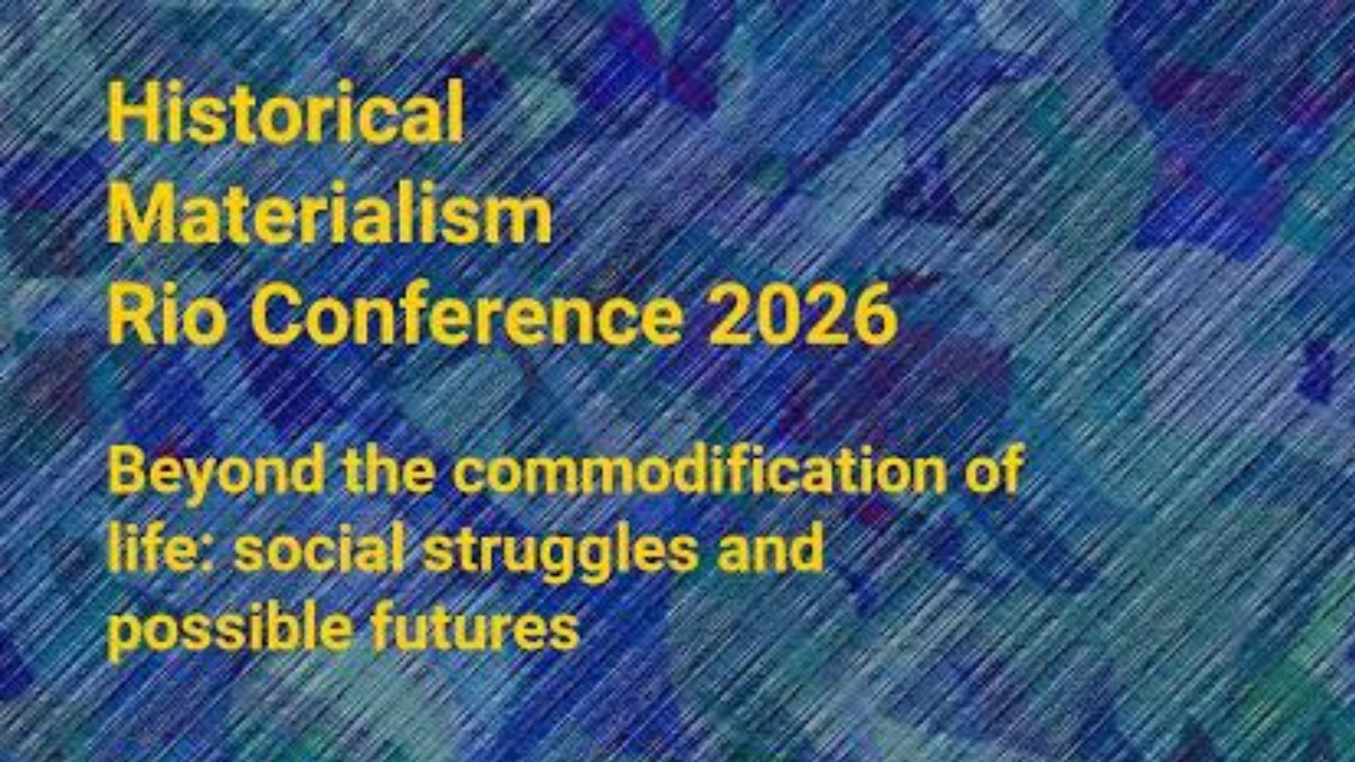 Capa: Instituto Casa Marx estará presente no Historical Materialism do Rio de Janeiro