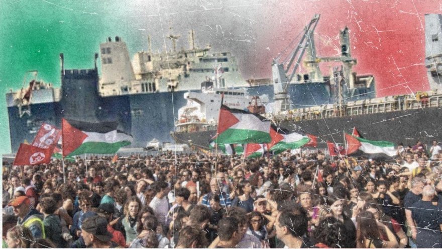 Capa: Um dia de greve geral histórica na Itália: 2 milhões de manifestantes pela Flotilha e Gaza