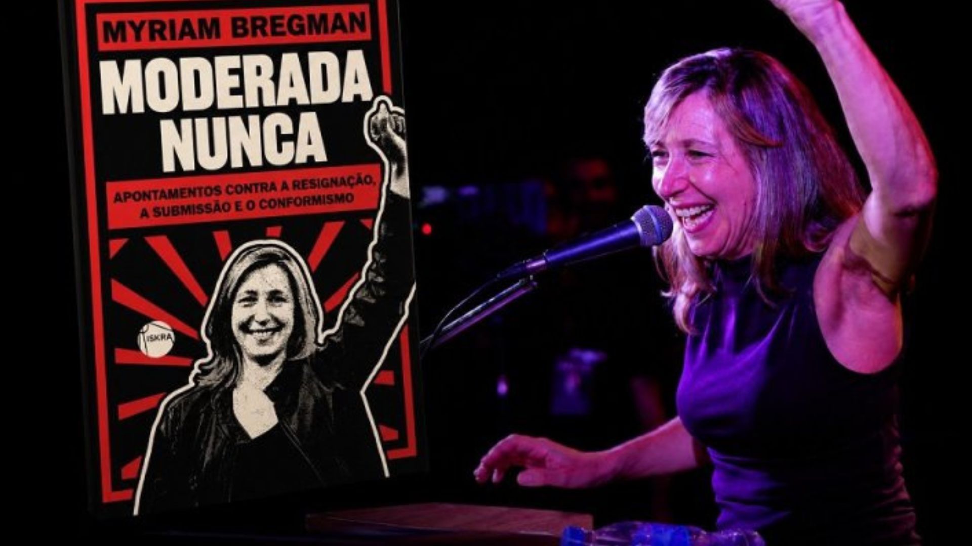 Capa: Myriam Bregman, fenômeno da esquerda argentina, lança "Moderada nunca" no Brasil em agosto