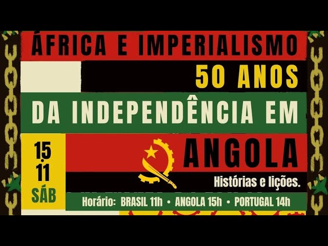 Capa: Minicurso: África e imperialismo — 50 anos da independência em Angola: história e lições